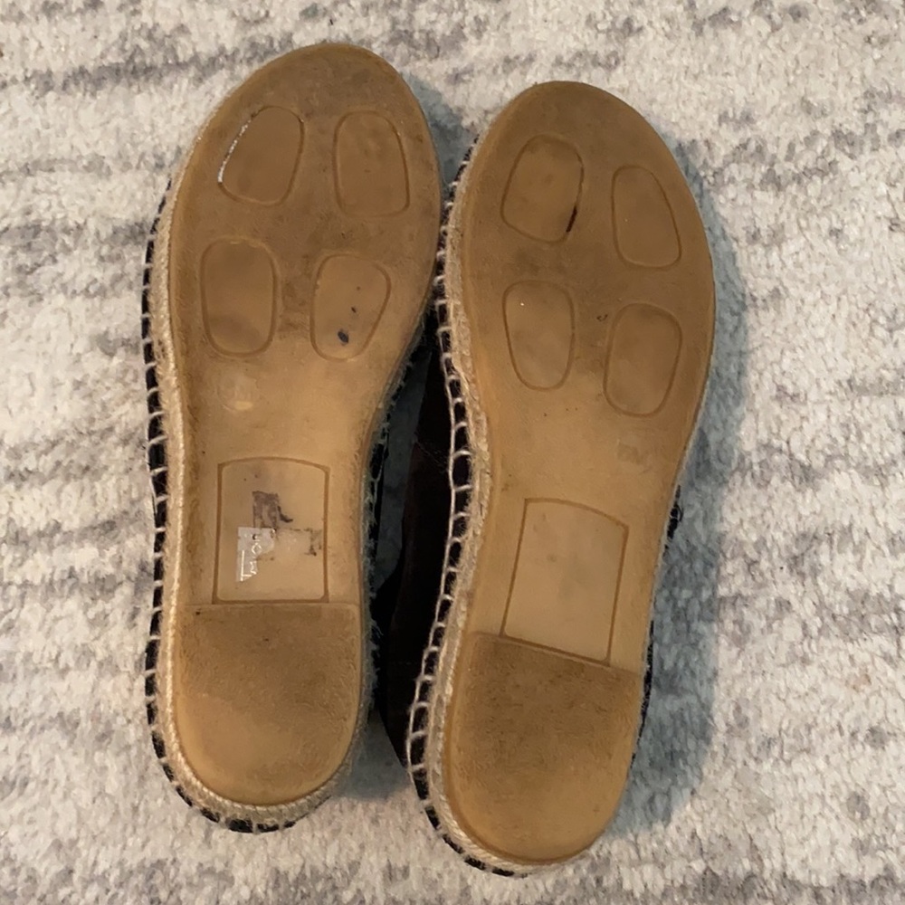 Vince black suede espadrille flats size 5 - Picture 3 of 5